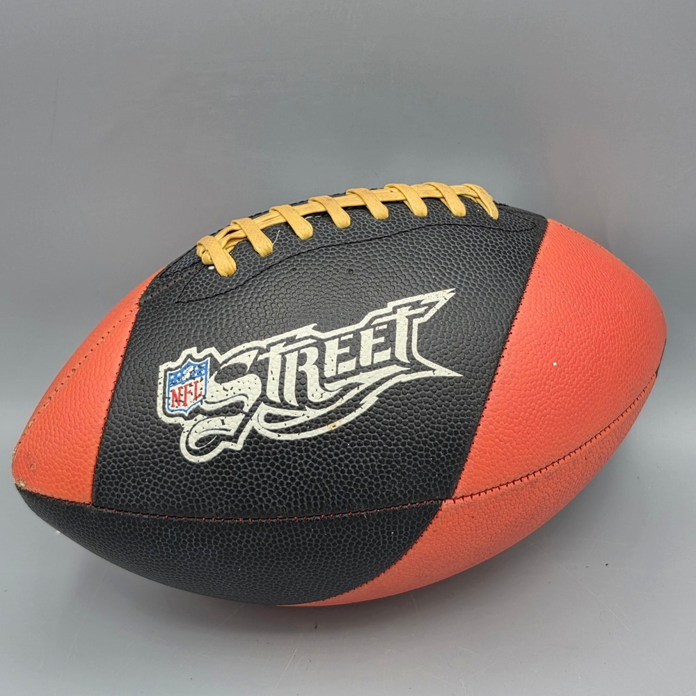 Wilson Football Red Orange Black NFL Street WTF1763 Recreational Ball Video Game